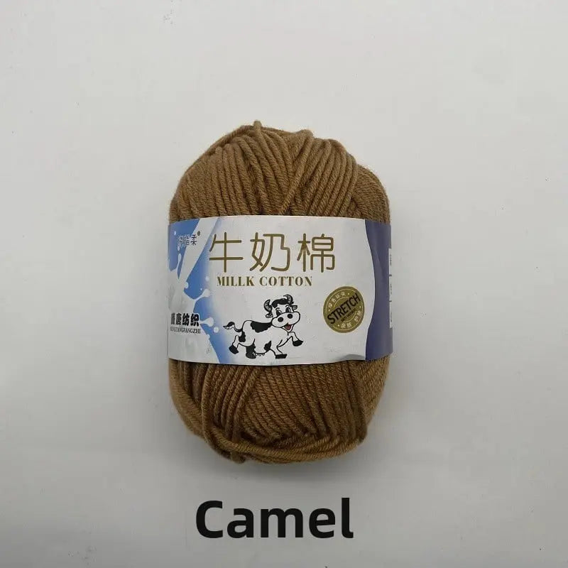 Five-Strand Milk Cotton Yarn for Knitting and DIY Crafts The Crochet Nook