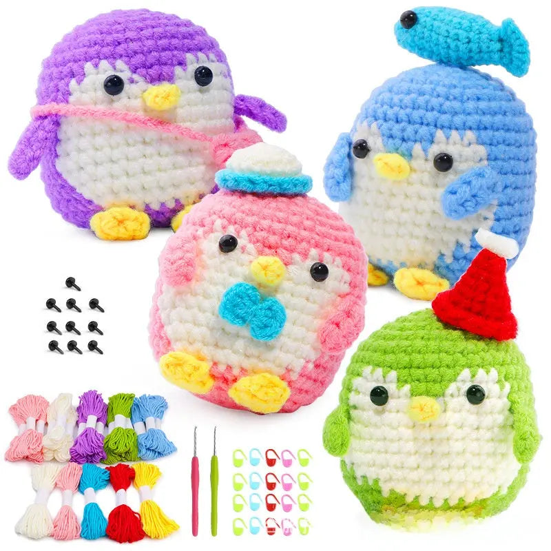 Crochet Material Kit Penguin The Crochet Nook