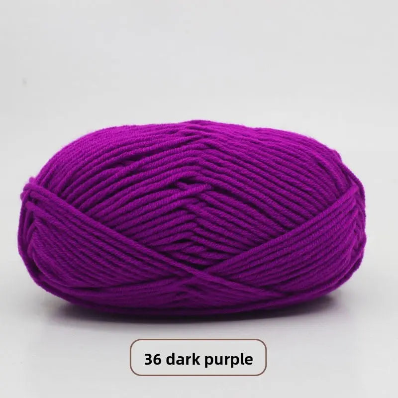 Five-Strand Milk Cotton Yarn for Knitting and DIY Crafts The Crochet Nook