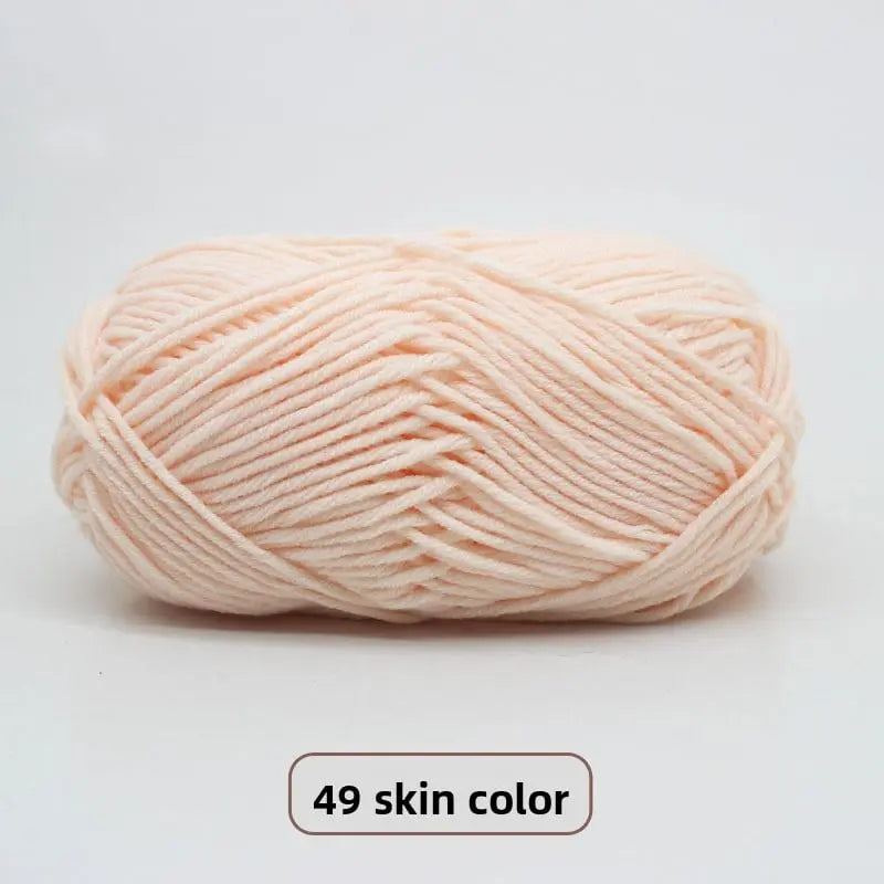 Five-Strand Milk Cotton Yarn for Knitting and DIY Crafts The Crochet Nook