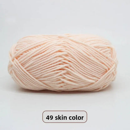 Five-Strand Milk Cotton Yarn for Knitting and DIY Crafts The Crochet Nook