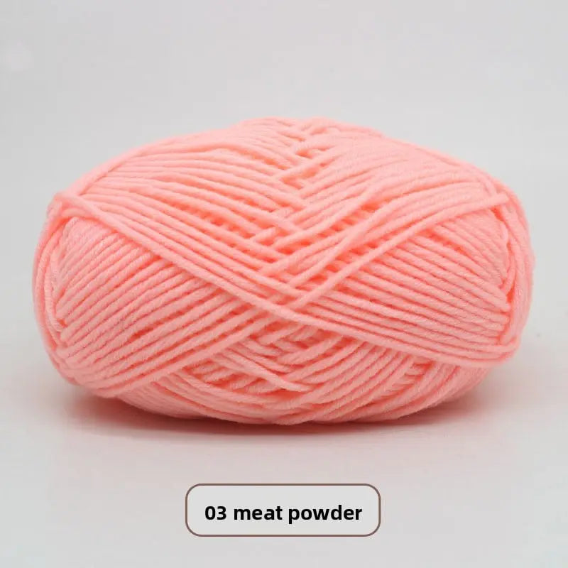 Five-Strand Milk Cotton Yarn for Knitting and DIY Crafts The Crochet Nook