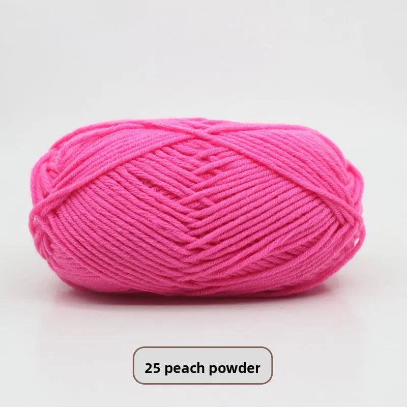 Five-Strand Milk Cotton Yarn for Knitting and DIY Crafts The Crochet Nook