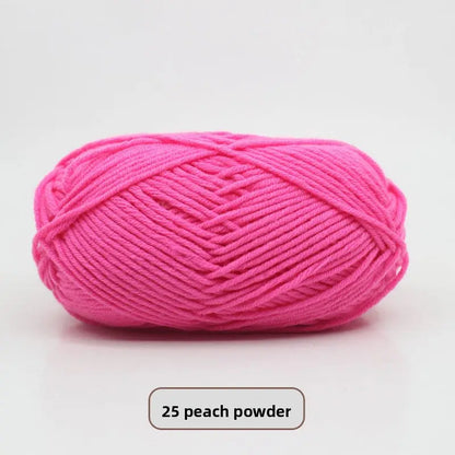 Five-Strand Milk Cotton Yarn for Knitting and DIY Crafts The Crochet Nook