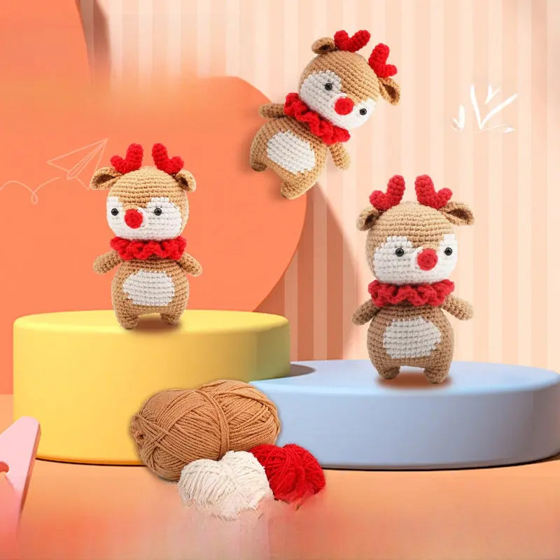 Crochet material kit animal cute figurine The Crochet Nook