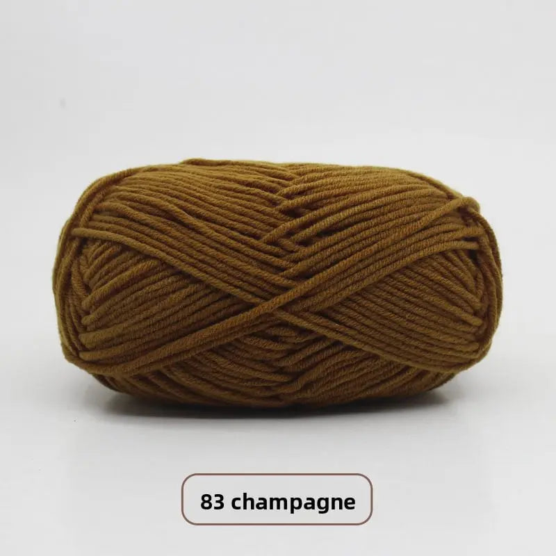 Five-Strand Milk Cotton Yarn for Knitting and DIY Crafts The Crochet Nook