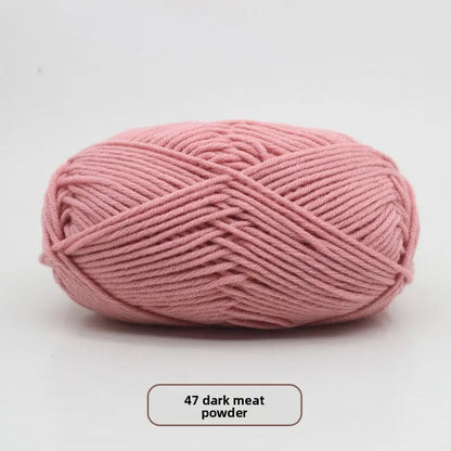 Five-Strand Milk Cotton Yarn for Knitting and DIY Crafts The Crochet Nook