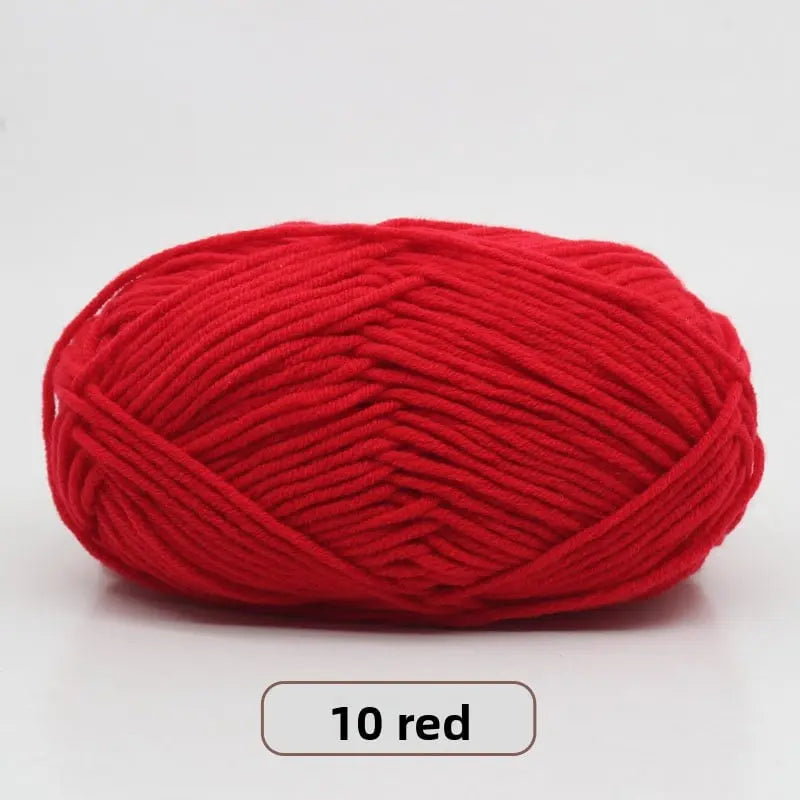 Five-Strand Milk Cotton Yarn for Knitting and DIY Crafts The Crochet Nook