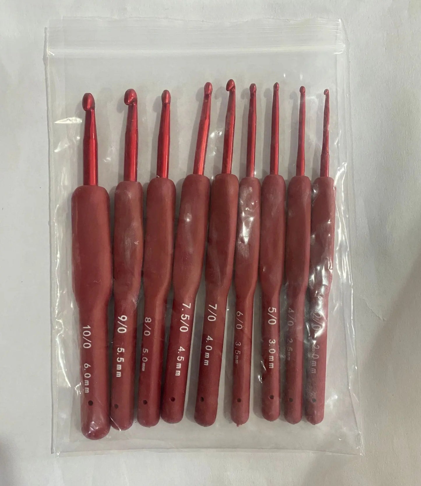 Red crochet DIY hand-weaving tool The Crochet Nook