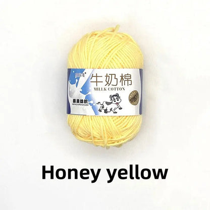 Five-Strand Milk Cotton Yarn for Knitting and DIY Crafts The Crochet Nook