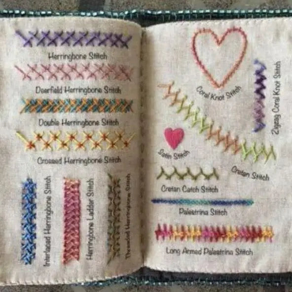 Embroidery Stitch Guide Book with Needlework Kit The Crochet Nook