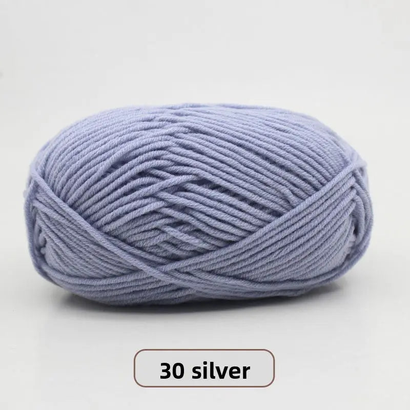 Five-Strand Milk Cotton Yarn for Knitting and DIY Crafts The Crochet Nook