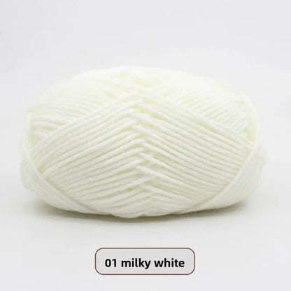 Five-Strand Milk Cotton Yarn for Knitting and DIY Crafts The Crochet Nook