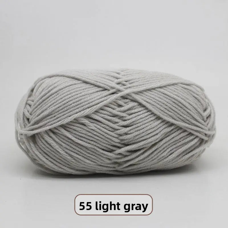 Five-Strand Milk Cotton Yarn for Knitting and DIY Crafts The Crochet Nook