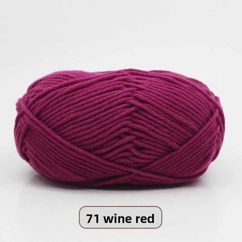 Five-Strand Milk Cotton Yarn for Knitting and DIY Crafts The Crochet Nook