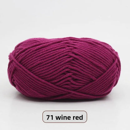 Five-Strand Milk Cotton Yarn for Knitting and DIY Crafts The Crochet Nook