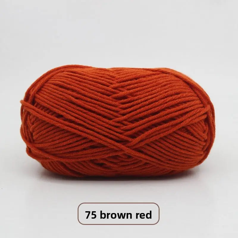 Five-Strand Milk Cotton Yarn for Knitting and DIY Crafts The Crochet Nook