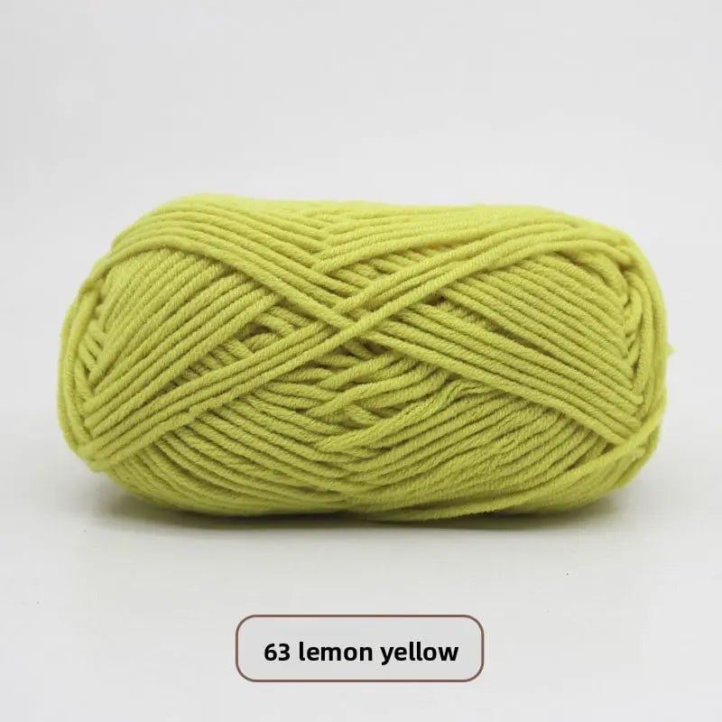 Five-Strand Milk Cotton Yarn for Knitting and DIY Crafts The Crochet Nook