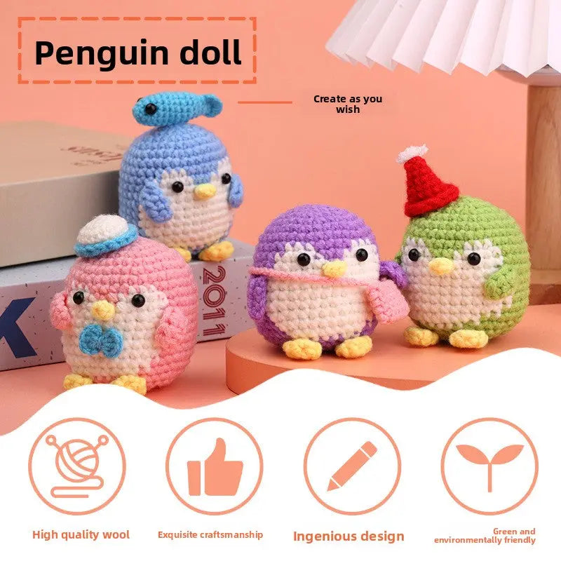 Crochet Material Kit Penguin The Crochet Nook