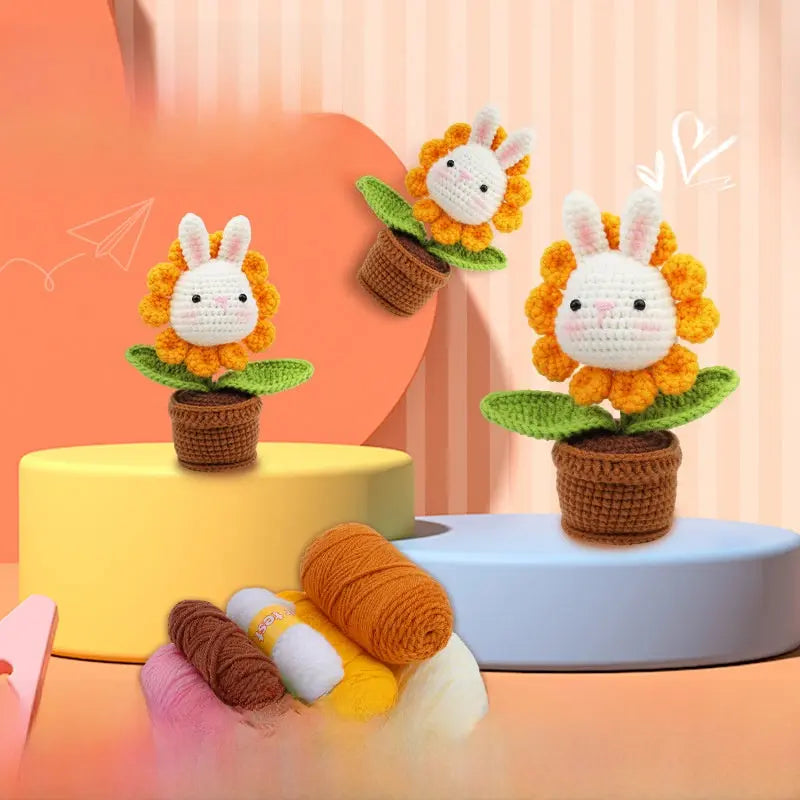 Crochet material kit animal cute figurine The Crochet Nook