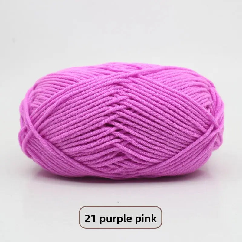 Five-Strand Milk Cotton Yarn for Knitting and DIY Crafts The Crochet Nook