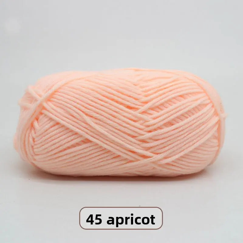Five-Strand Milk Cotton Yarn for Knitting and DIY Crafts The Crochet Nook