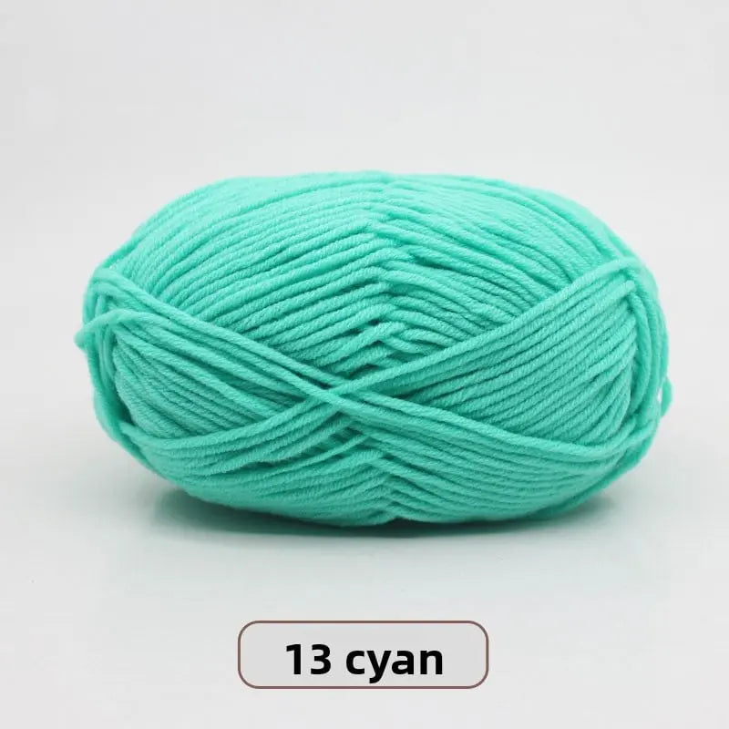 Five-Strand Milk Cotton Yarn for Knitting and DIY Crafts The Crochet Nook