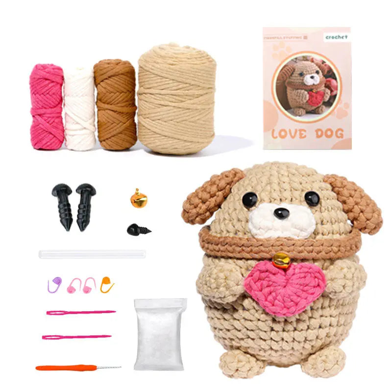Crochet material kit animal cute figurine The Crochet Nook
