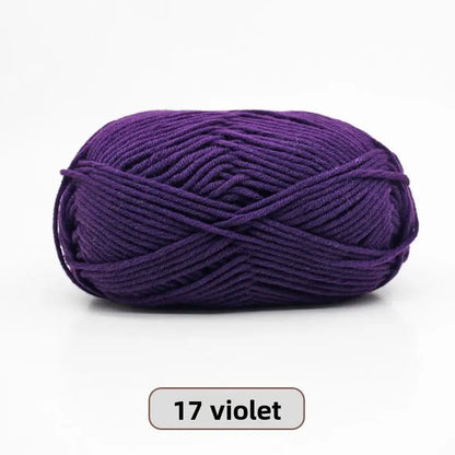 Five-Strand Milk Cotton Yarn for Knitting and DIY Crafts The Crochet Nook