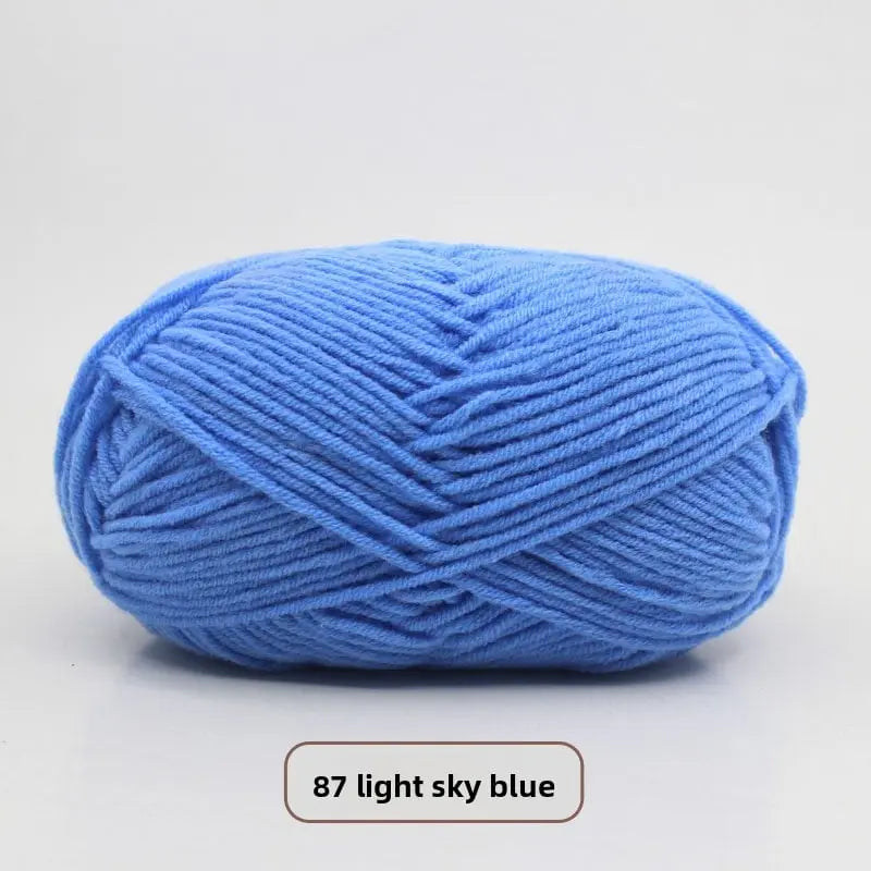 Five-Strand Milk Cotton Yarn for Knitting and DIY Crafts The Crochet Nook