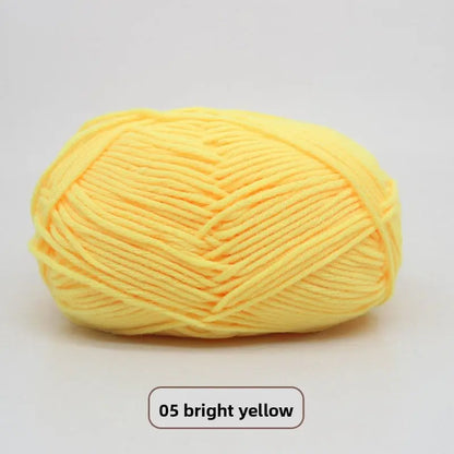 Five-Strand Milk Cotton Yarn for Knitting and DIY Crafts The Crochet Nook