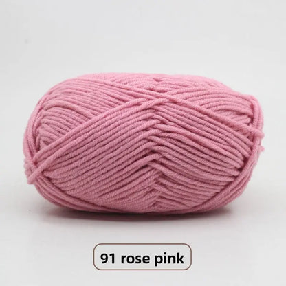 Five-Strand Milk Cotton Yarn for Knitting and DIY Crafts The Crochet Nook