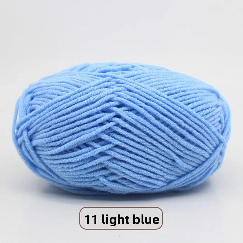 Five-Strand Milk Cotton Yarn for Knitting and DIY Crafts The Crochet Nook