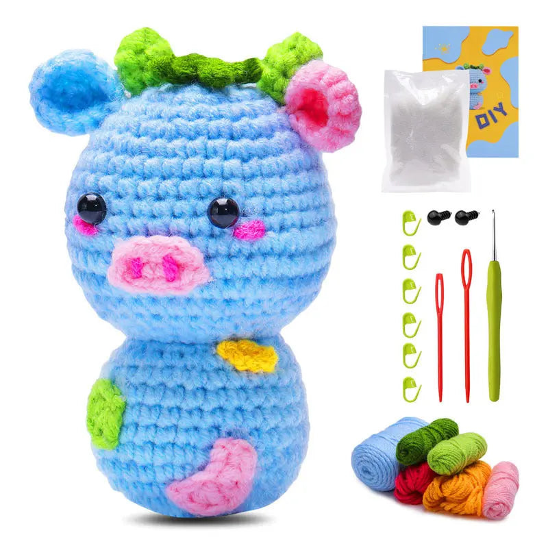 Crochet material kit animal cute figurine The Crochet Nook