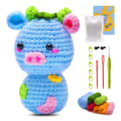Crochet material kit animal cute figurine The Crochet Nook