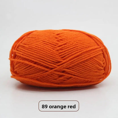 Five-Strand Milk Cotton Yarn for Knitting and DIY Crafts The Crochet Nook