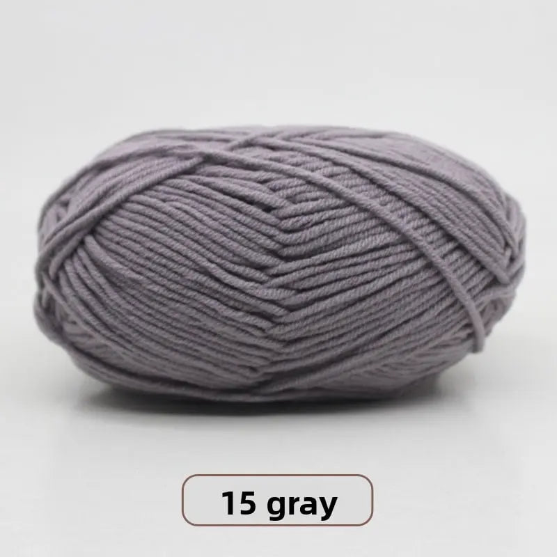 Five-Strand Milk Cotton Yarn for Knitting and DIY Crafts The Crochet Nook