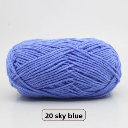 Five-Strand Milk Cotton Yarn for Knitting and DIY Crafts The Crochet Nook