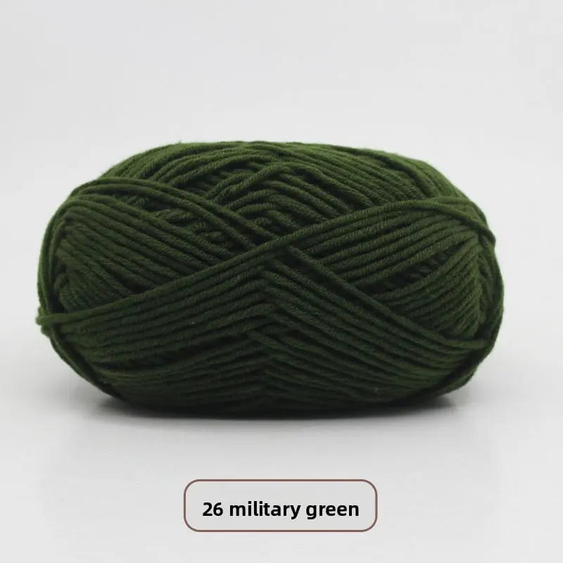 Five-Strand Milk Cotton Yarn for Knitting and DIY Crafts The Crochet Nook