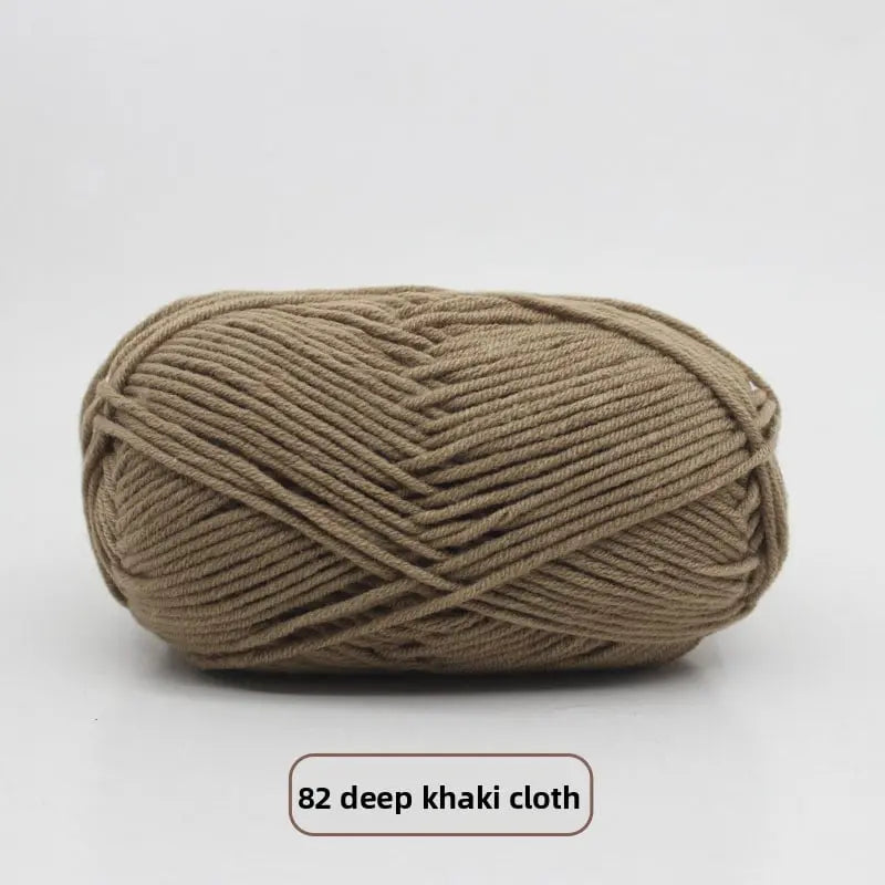 Five-Strand Milk Cotton Yarn for Knitting and DIY Crafts The Crochet Nook