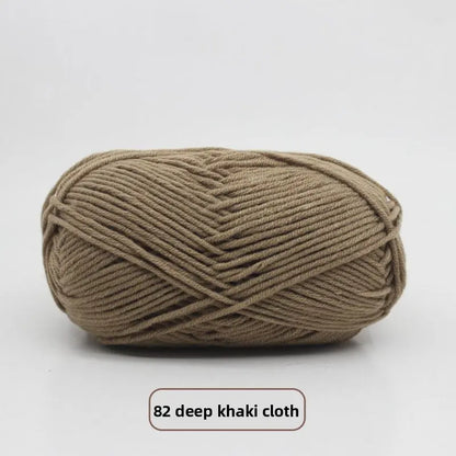 Five-Strand Milk Cotton Yarn for Knitting and DIY Crafts The Crochet Nook