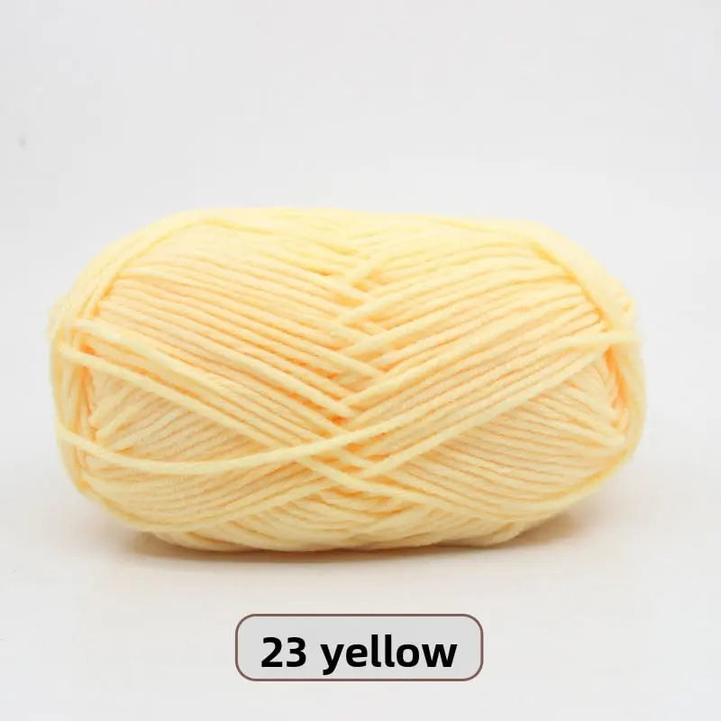 Five-Strand Milk Cotton Yarn for Knitting and DIY Crafts The Crochet Nook