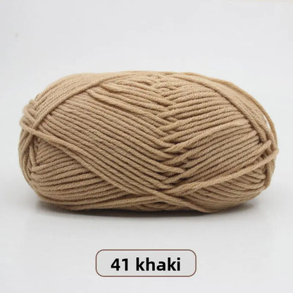 Five-Strand Milk Cotton Yarn for Knitting and DIY Crafts The Crochet Nook
