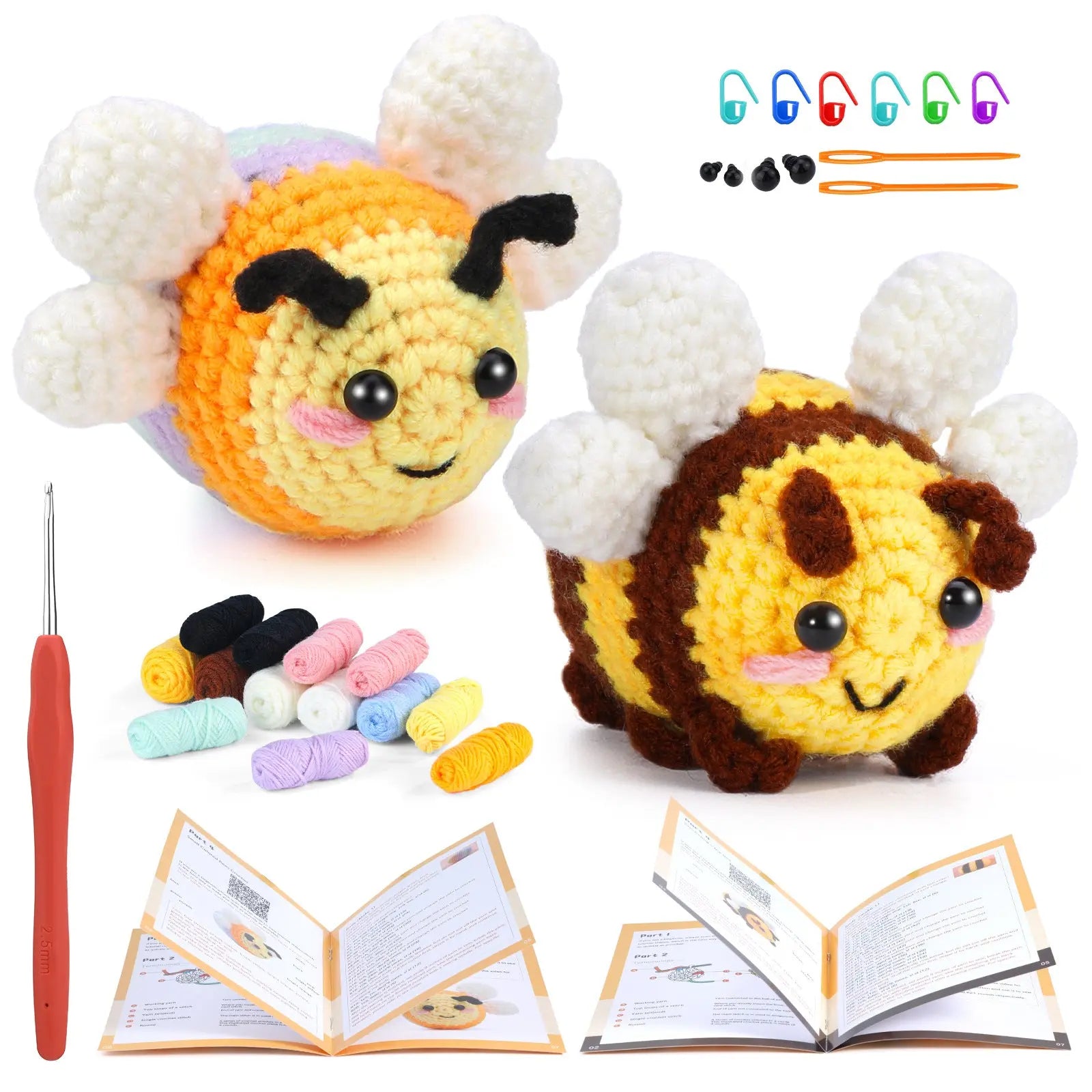 Crochet material kit animal cute figurine The Crochet Nook