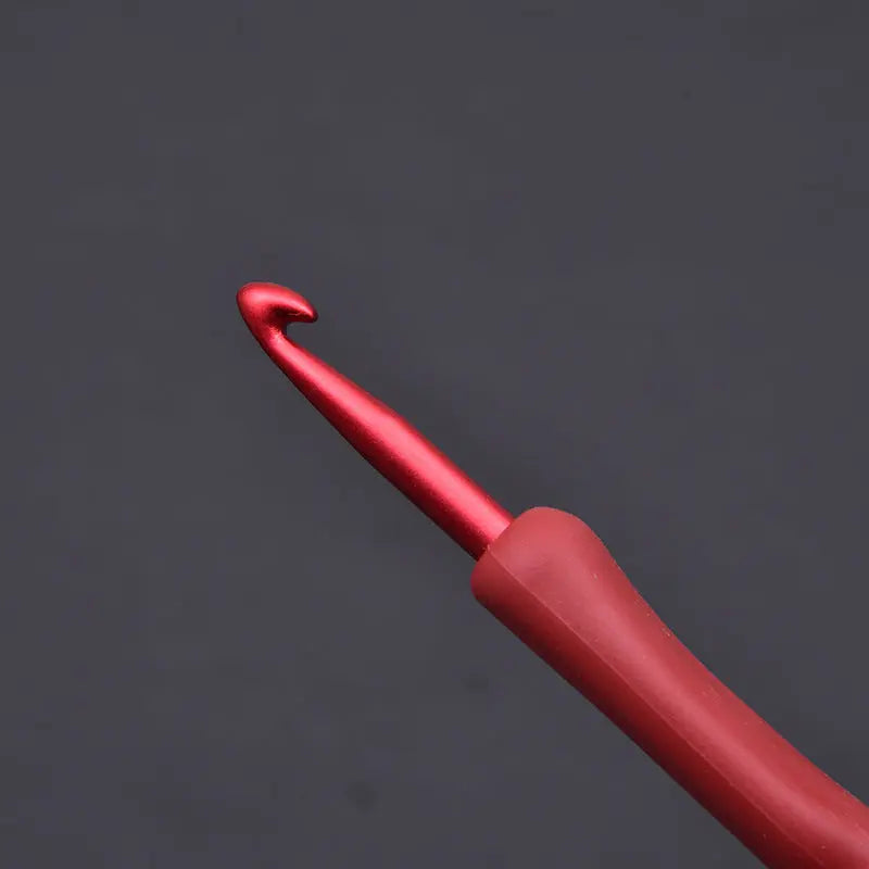 Red crochet DIY hand-weaving tool The Crochet Nook