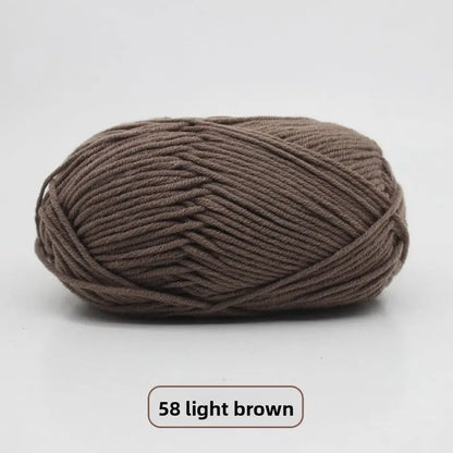 Five-Strand Milk Cotton Yarn for Knitting and DIY Crafts The Crochet Nook