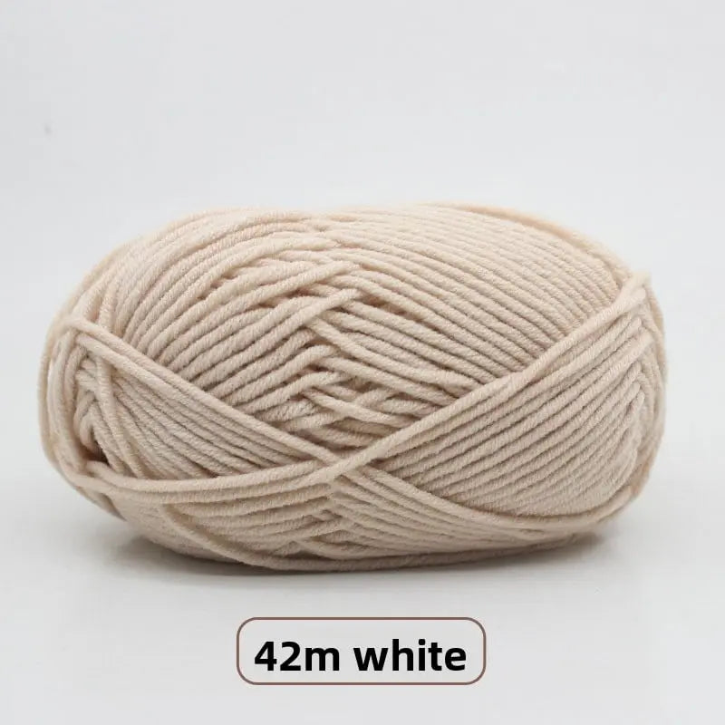 Five-Strand Milk Cotton Yarn for Knitting and DIY Crafts The Crochet Nook