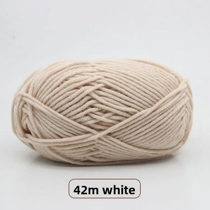 Five-Strand Milk Cotton Yarn for Knitting and DIY Crafts The Crochet Nook