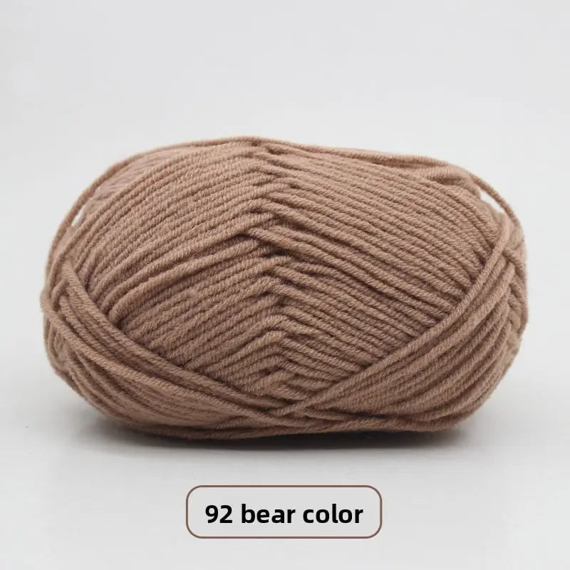 Five-Strand Milk Cotton Yarn for Knitting and DIY Crafts The Crochet Nook