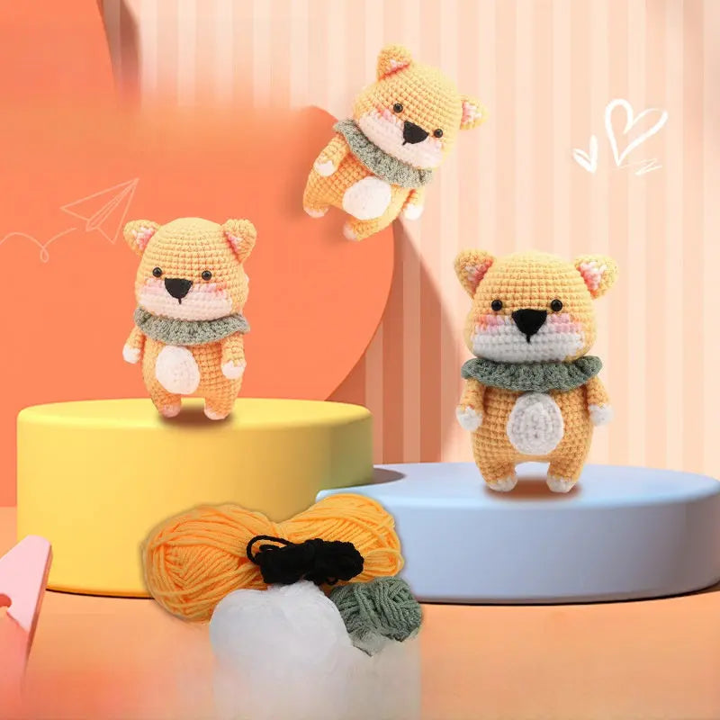Crochet material kit animal cute figurine The Crochet Nook